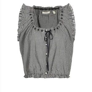 Doen TRAVELER TOP -- LA MADDALENA GINGHAM XS